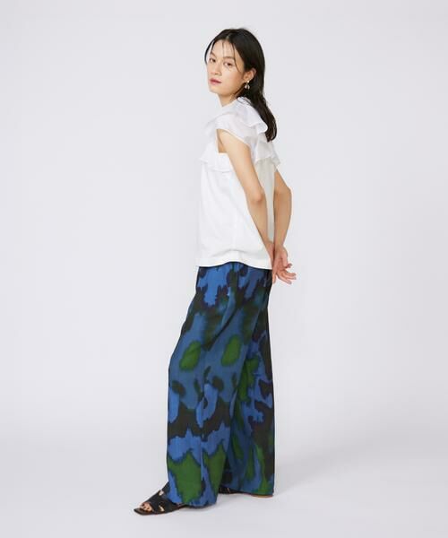 INED / イネド Tシャツ | ラッフルカラードッキングプルオーバー | 詳細3