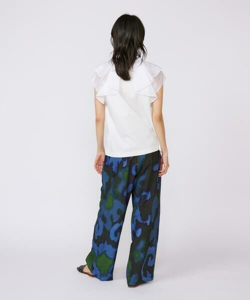 INED / イネド Tシャツ | ラッフルカラードッキングプルオーバー | 詳細4