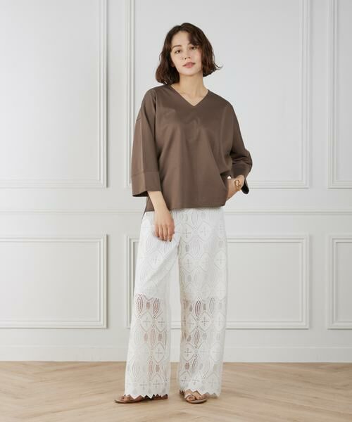 INED / イネド Tシャツ | 《WEB限定》Vネックドルマンカットソー | 詳細10