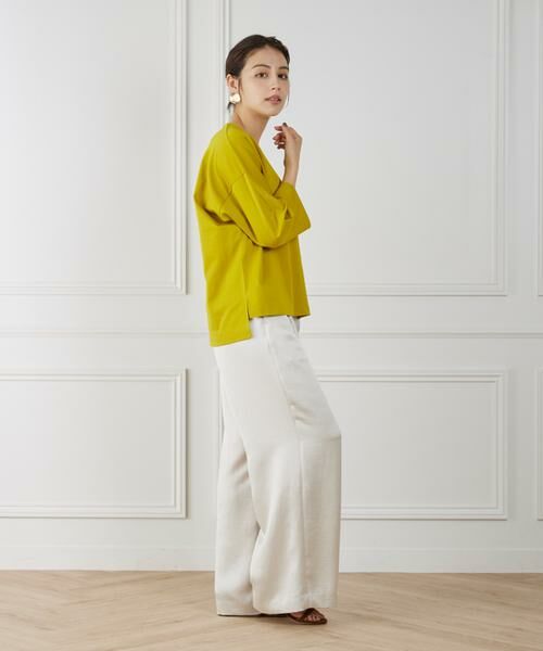 INED / イネド Tシャツ | 《WEB限定》Vネックドルマンカットソー | 詳細8