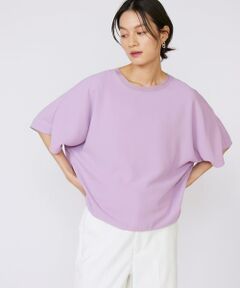 INED / イネド Tシャツ | 《大きいサイズ》吸汗速乾ジョーゼットプルオーバー