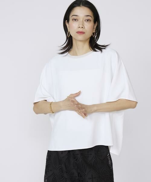 INED / イネド Tシャツ | 《大きいサイズ》吸汗速乾ジョーゼットプルオーバー | 詳細1