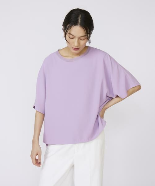 INED / イネド Tシャツ | 《大きいサイズ》吸汗速乾ジョーゼットプルオーバー | 詳細11