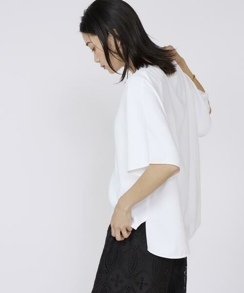 INED / イネド Tシャツ | 《大きいサイズ》吸汗速乾ジョーゼットプルオーバー | 詳細15