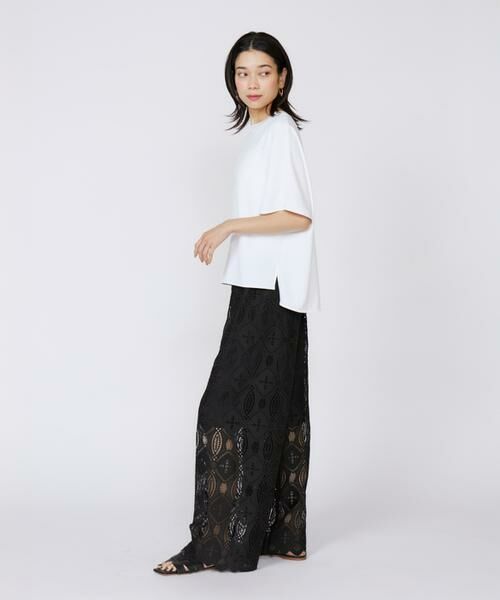 INED / イネド Tシャツ | 《大きいサイズ》吸汗速乾ジョーゼットプルオーバー | 詳細3