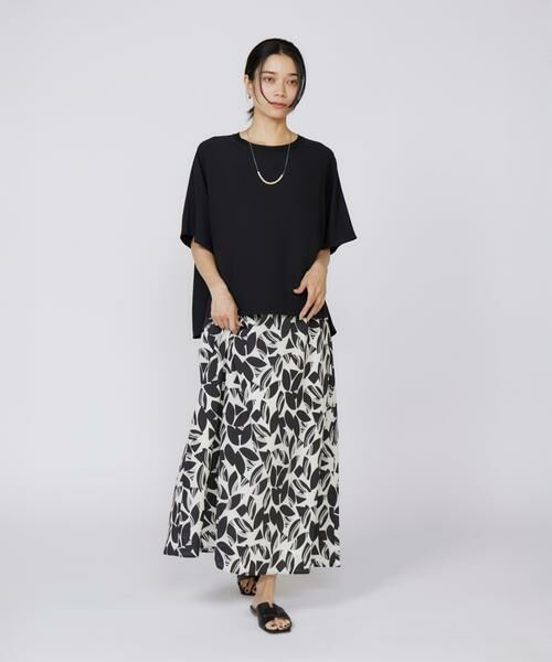 INED / イネド Tシャツ | 《大きいサイズ》吸汗速乾ジョーゼットプルオーバー | 詳細5