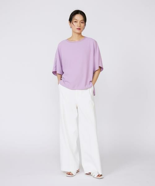 INED / イネド Tシャツ | 《大きいサイズ》吸汗速乾ジョーゼットプルオーバー | 詳細8