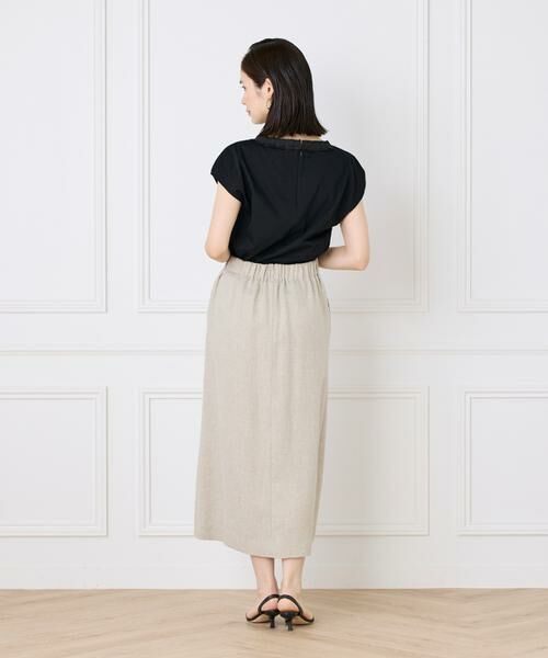 INED / イネド Tシャツ | 《大きいサイズ》タックフリルカットソー | 詳細10