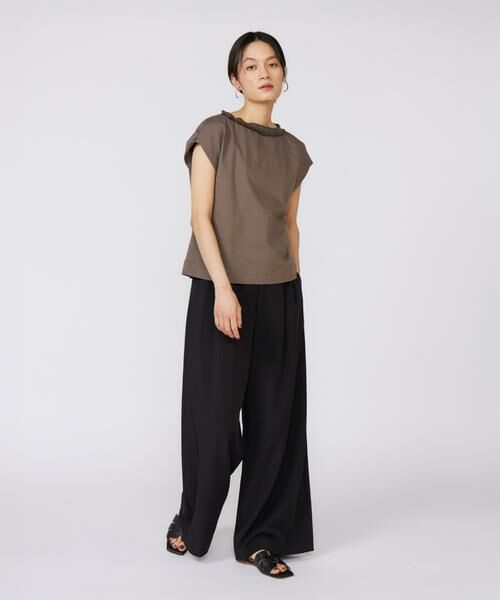 INED / イネド Tシャツ | 《大きいサイズ》タックフリルカットソー | 詳細2