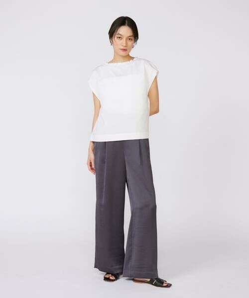 INED / イネド Tシャツ | 《大きいサイズ》タックフリルカットソー | 詳細5