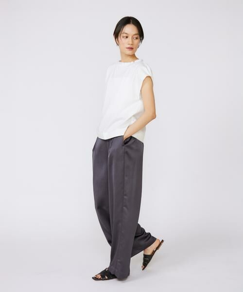 INED / イネド Tシャツ | 《大きいサイズ》タックフリルカットソー | 詳細6