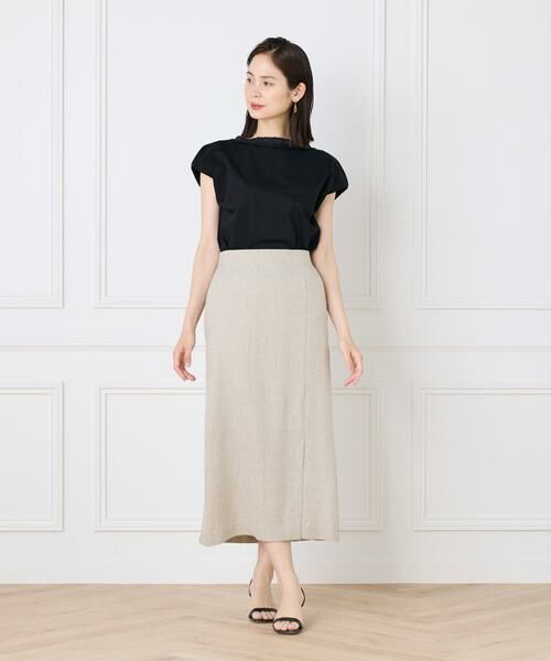 INED / イネド Tシャツ | 《大きいサイズ》タックフリルカットソー | 詳細8