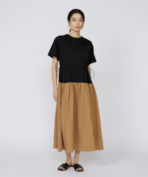 INED / イネド ミニ丈・ひざ丈ワンピース | 《大きいサイズ》ドッキングワンピース | 詳細2