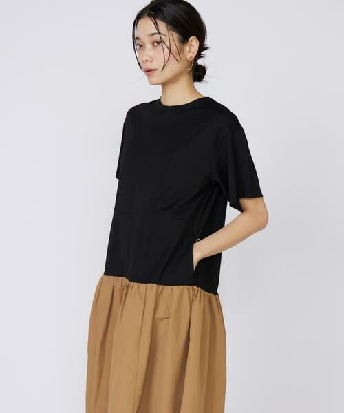 INED / イネド ミニ丈・ひざ丈ワンピース | 《大きいサイズ》ドッキングワンピース | 詳細12