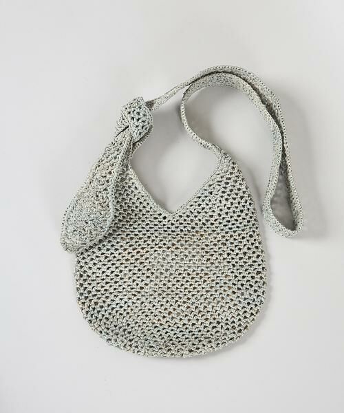 INED / イネド かごバック | 《FAVORITE》TINA Sサイズ ラフィアバッグ《Sans arcidet》（ターコイズブルー5）