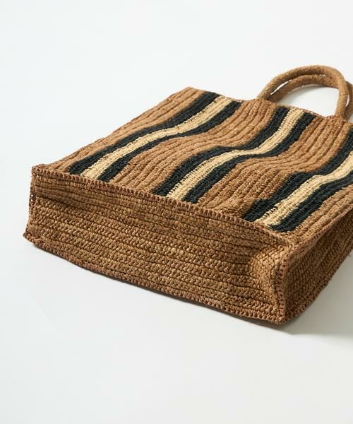 INED / イネド かごバック | 《FAVORITE》ラフィアストライプバッグ AIRO《Camalya》 | 詳細2