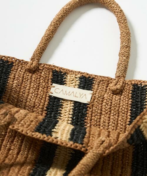 INED / イネド かごバック | 《FAVORITE》ラフィアストライプバッグ AIRO《Camalya》 | 詳細3