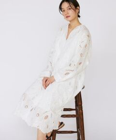 INED / イネド ミニ丈・ひざ丈ワンピース | レースカフタンワンピース《la veille by SUPERIOR CLOSET》
