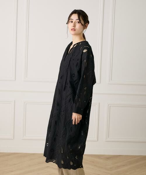 INED / イネド ミニ丈・ひざ丈ワンピース | レースカフタンワンピース《la veille by SUPERIOR CLOSET》 | 詳細9