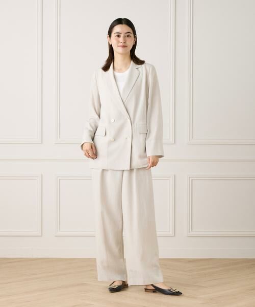 【美品】INED グレー ダブルブレストコート ダブルブレストジャケット《la veille by SUPERIOR CLOSET