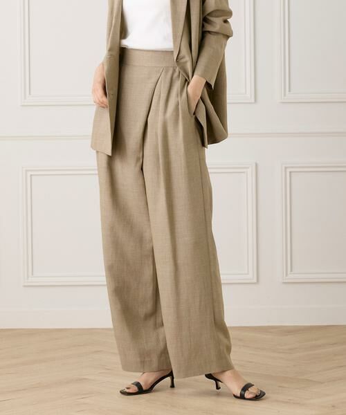 INED/イネド ラップパンツ《la veille by SUPERIOR CLOSET》 ベージュ2 09