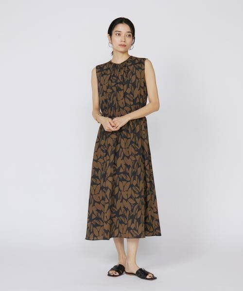 INED / イネド ミニ丈・ひざ丈ワンピース | ノースリーブプリントワンピース | 詳細14