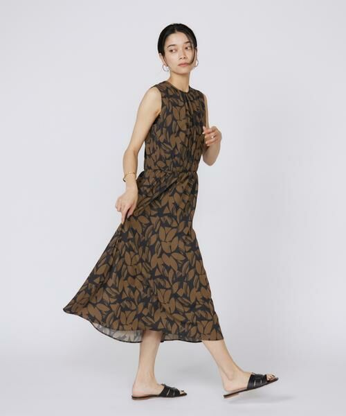 INED / イネド ミニ丈・ひざ丈ワンピース | ノースリーブプリントワンピース | 詳細15