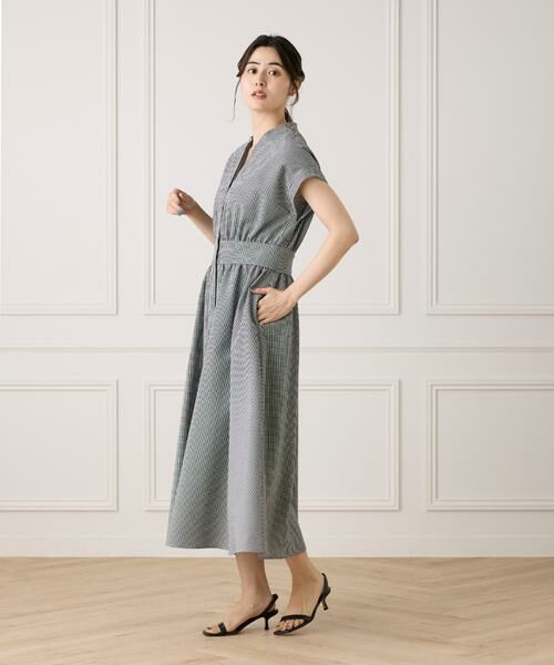 INED / イネド ミニ丈・ひざ丈ワンピース | ウエストギャザーワンピース | 詳細8