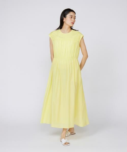 INED / イネド ミニ丈・ひざ丈ワンピース | 《大きいサイズ》タックワンピース | 詳細5