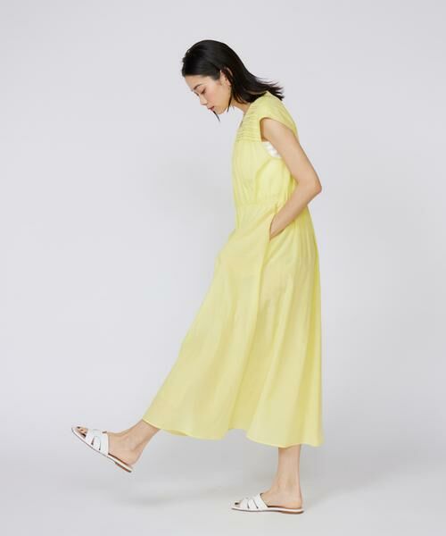 INED / イネド ミニ丈・ひざ丈ワンピース | 《大きいサイズ》タックワンピース | 詳細6