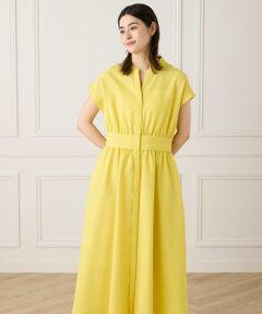 INED / イネド ミニ丈・ひざ丈ワンピース | 《大きいサイズ》ウエストギャザーワンピース