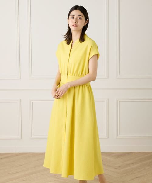 INED / イネド ミニ丈・ひざ丈ワンピース | 《大きいサイズ》ウエストギャザーワンピース | 詳細13