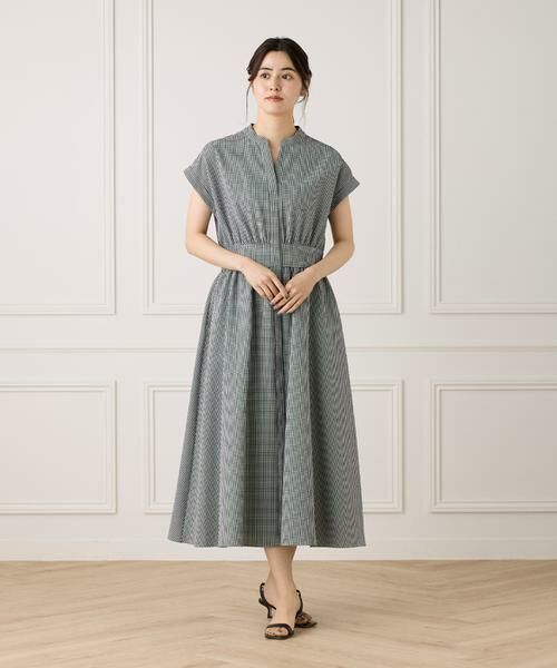 INED / イネド ミニ丈・ひざ丈ワンピース | 《大きいサイズ》ウエストギャザーワンピース | 詳細5