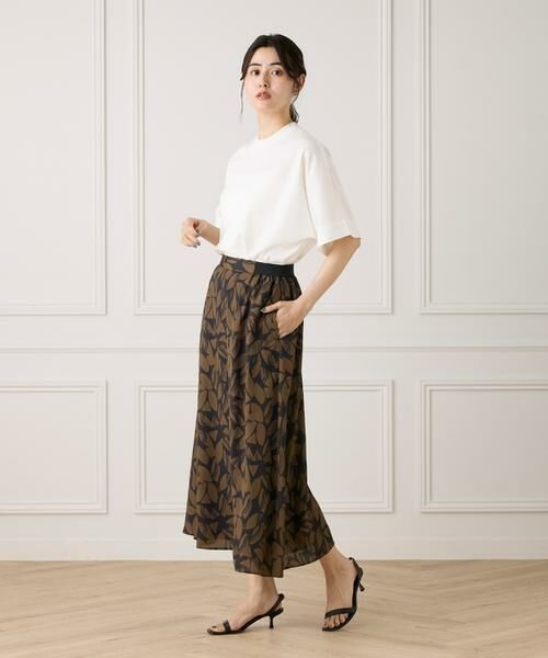 INED / イネド ロング・マキシ丈スカート | 《大きいサイズ》プリントフレアスカート | 詳細8