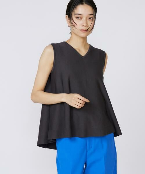 INED / イネド ベスト | Aラインニットプルオーバー | 詳細1