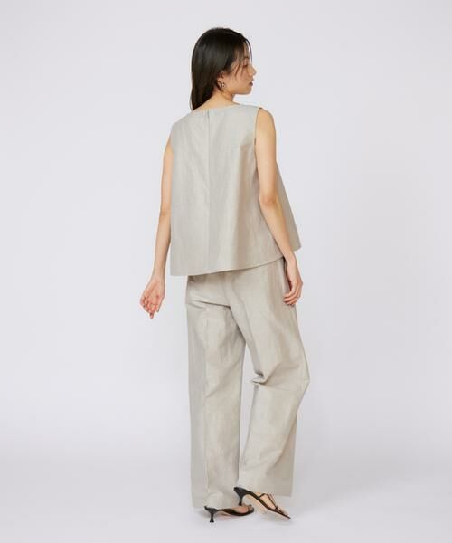 INED / イネド シャツ・ブラウス | ノースリーブラメブラウス | 詳細4