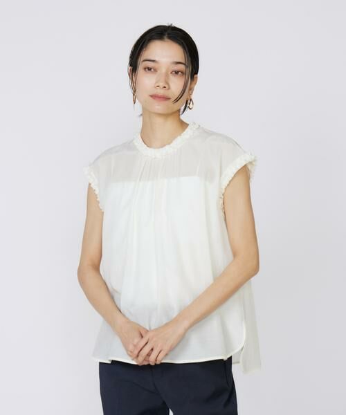 INED / イネド シャツ・ブラウス | タックフリルブラウス | 詳細13