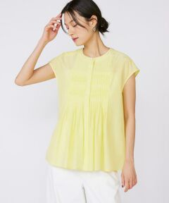 INED / イネド シャツ・ブラウス | 《大きいサイズ》フロントピンタックブラウス