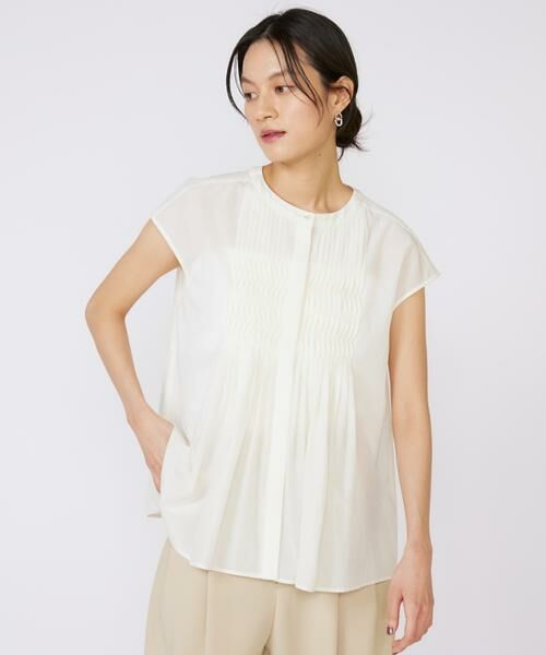 INED / イネド シャツ・ブラウス | 《大きいサイズ》フロントピンタックブラウス | 詳細10