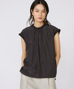 INED / イネド シャツ・ブラウス | 《大きいサイズ》タックフリルブラウス