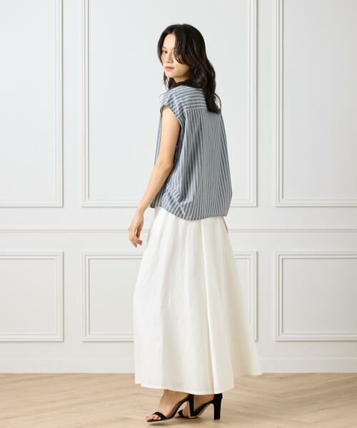 INED / イネド カットソー | ストライプスキッパーデザイントップス | 詳細3