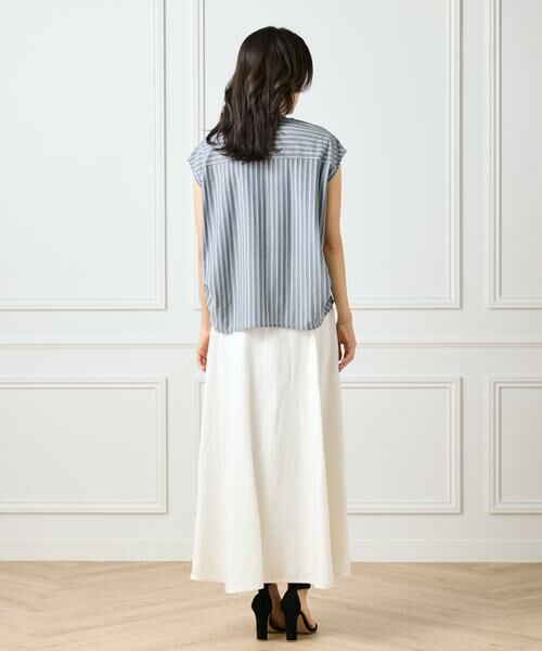 INED / イネド カットソー | ストライプスキッパーデザイントップス | 詳細4