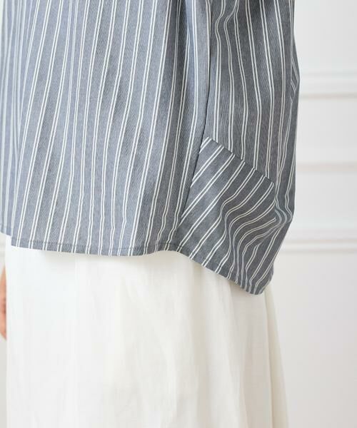 INED / イネド カットソー | ストライプスキッパーデザイントップス | 詳細7