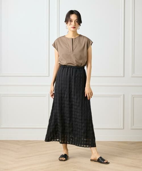 INED / イネド カットソー | 《大きいサイズ》スキッパーデザイントップス | 詳細2