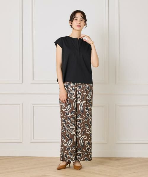 INED / イネド カットソー | 《大きいサイズ》スキッパーデザイントップス | 詳細6