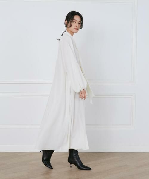 INED / イネド ロング・マキシ丈ワンピース | 《大きいサイズ》リボンタイバックプリーツドレス《la veille by SUPERIOR CLOSET》 | 詳細8