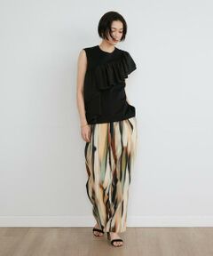 INED / イネド その他パンツ | 《大きいサイズ》プリントワイドパンツ《la veille by SUPERIOR CLOSET》