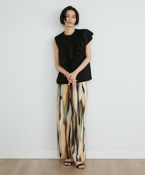 INED / イネド その他パンツ | 《大きいサイズ》プリントワイドパンツ《la veille by SUPERIOR CLOSET》 | 詳細2