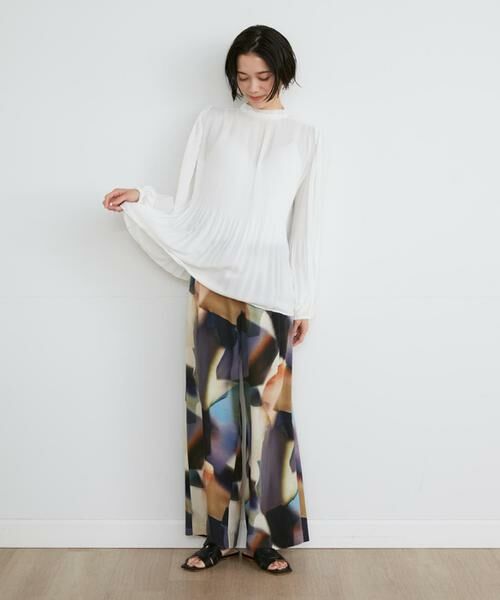 INED / イネド その他パンツ | 《大きいサイズ》プリントワイドパンツ《la veille by SUPERIOR CLOSET》 | 詳細6