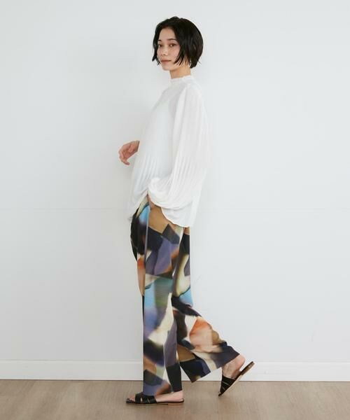 INED / イネド その他パンツ | 《大きいサイズ》プリントワイドパンツ《la veille by SUPERIOR CLOSET》 | 詳細8